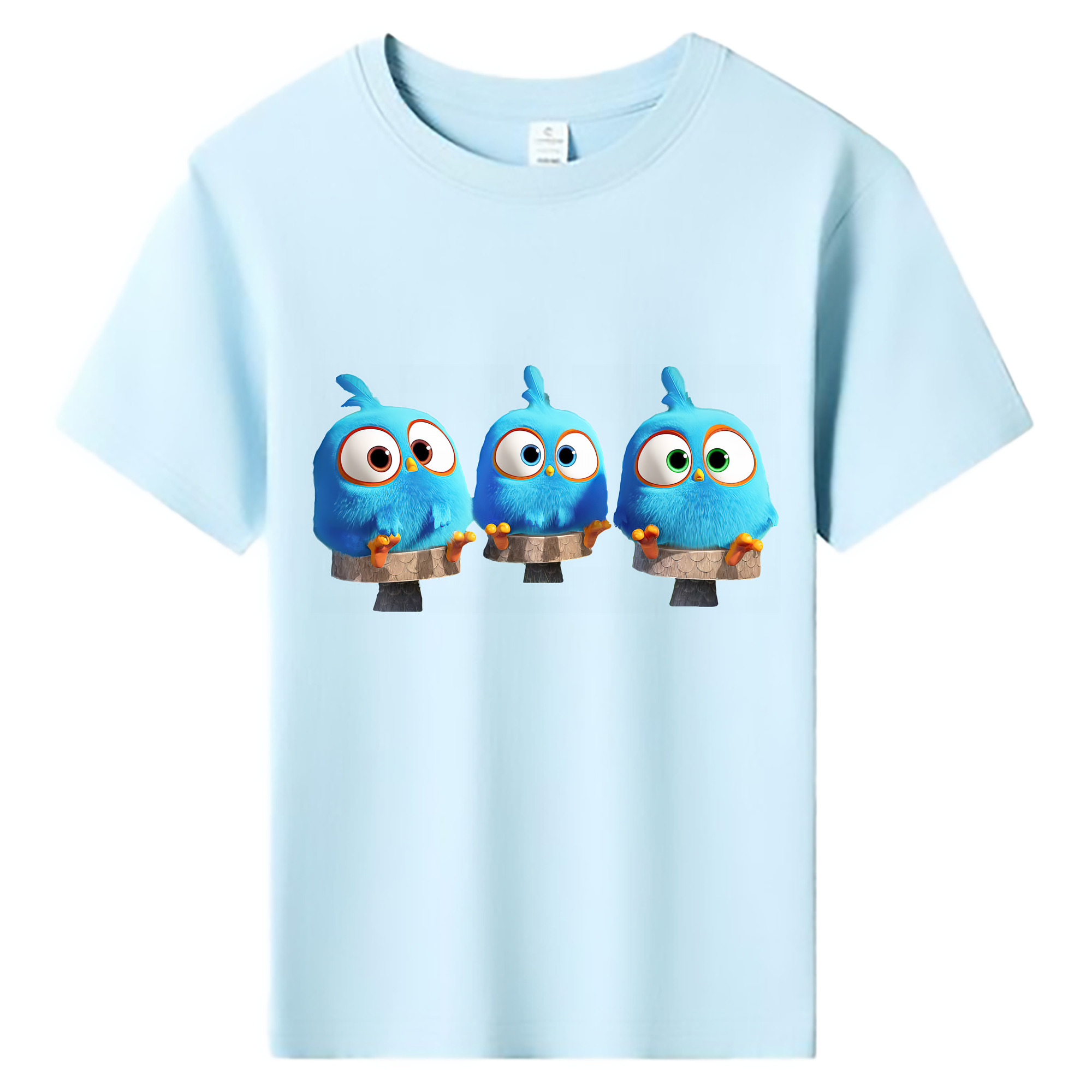 （画像用） Angry Birds アングリーバード 綿100％キッズTシャツ（フロントプリント）